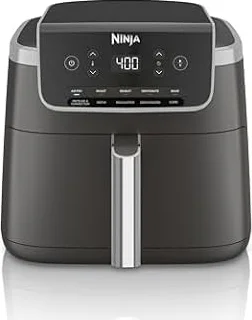 Ninja Air Fryer Pro, 5 Qt/4.7L, 5-in-1, Grey, AF142C | Air fry, bake, roast, reheat, dehydrate, 1750W, 400F/204°C max, Fits 4 lbs/1.8kg fries, Dishwasher-safe