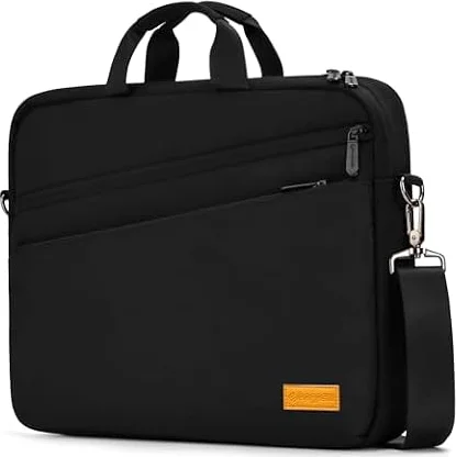 bagasin 15 15.6 16 inch Laptop Computer PC Shoulder Bag Carrying Case | Water-Repellent Fabric Briefcase, Lightweight Toploader, Business Casual or School