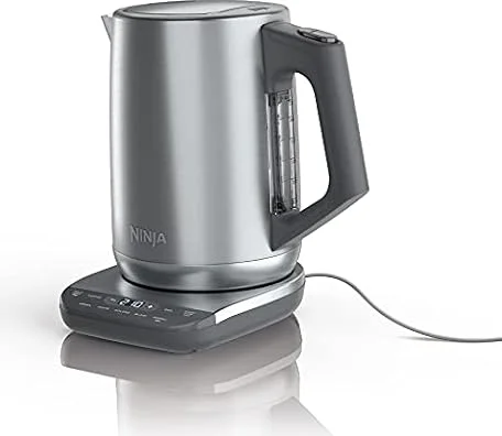 Ninja KT200C Precision Temperature Electric Kettle, 1500 watts, BPA Free, Stainless, 7-Cup Capacity, Hold Temp Setting