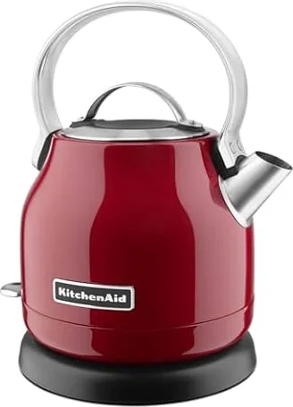 KitchenAid 1.25 L Electric Kettle, Empire Red, KEK1222ER | Removable Lid for Easy Filling, Stainless Steel Design, Convenient Pouring Spout, Compact Design