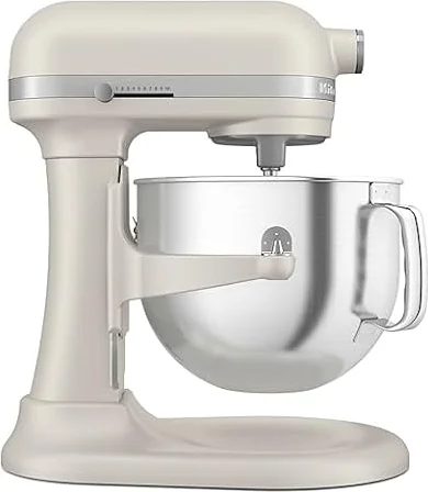 KitchenAid 7 Quart Bowl-Lift Stand Mixer, Milkshake, KSM70SKXXMH | Bowl-Lift Design, 11 Speeds, 1/2 Speed for Folding, Double Flex Edge Beater and 4 other accessories, Milkshake