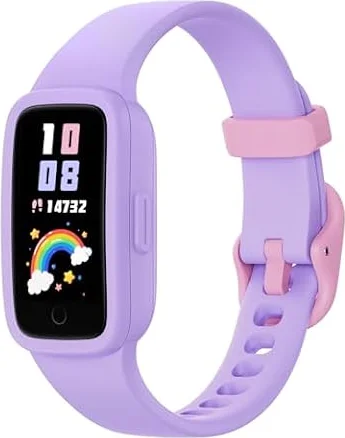 Vigor 3 Kids Fitness Tracker Watch, AMOLED Screen for Girls Ages 4-12 | No Phone No App Required, 3ATM Waterproof, Pedometer, Heart Rate and Sleep Monitor, Vibrating Alarm, 10 Sport Modes, Reminder