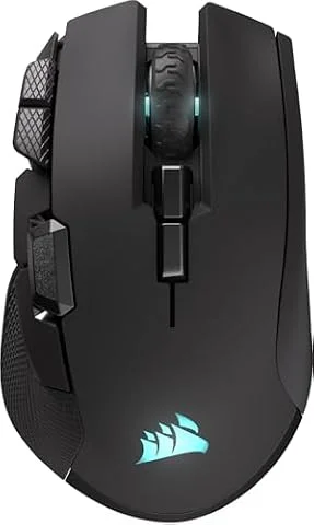 CORSAIR IRONCLAW Wireless SE Gaming Mouse – Black | 26,000 DPI, Ergonomic Design for Larger Hands, 10 Programmable Buttons, for MOBA, FPS, MMO