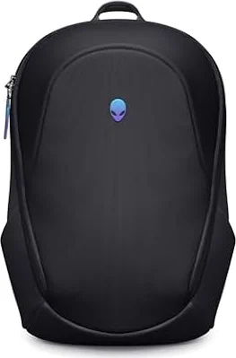 Alienware Laptop Backpack AW5625P, 16in, 21L, Water Resistant | Cross-linked Polyethylene Foam, 100% Recycled Plastic, RFID Safe Pocket, Breathable Mesh, 2 Side Pockets, Black