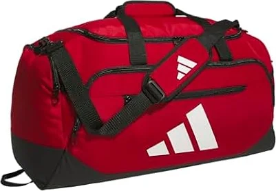 adidas Unisex-Adult Defender 5 Medium Duffel Bag, Team Power Red/White, 59L Medium
