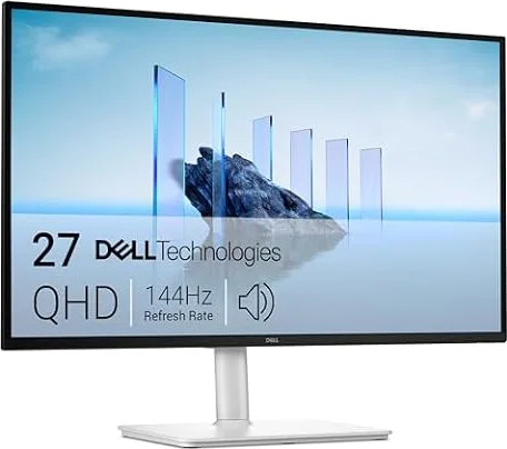 Dell 27 Plus QHD Monitor - S2725DSM, QHD IPS Panel, 144Hz, 1ms, FreeSync | 4-Star TUV, Anti-Glare, 99% sRGB, 1500:1 Contrast, 350 cd/m2 Brightness, 3W Speakers, Height Tilt Swivel Pivot, VESA 100x100
