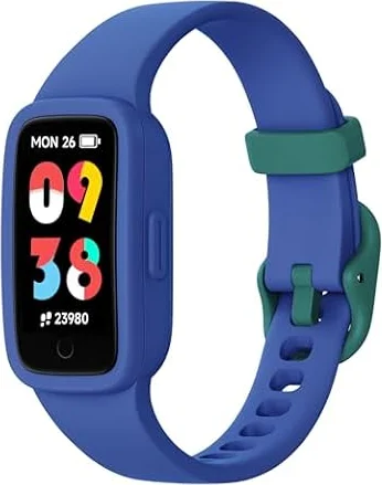 Vigor 3 Kids Fitness Tracker Watch, AMOLED Screen for Boys Girls Ages 4-12 | No Phone No App Required, 3ATM Waterproof, Pedometer, Heart Rate and Sleep Monitor, Vibrating Alarm, 10 Sport Modes, Reminder