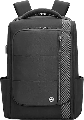 HP Renew Executive Carrying Case Backpack for 16" to 16.1" Notebook, Black | Water Resistant, RFID Resistant, Plastic, Fabric, EPE Foam Body, Shoulder Strap, Trolley Strap