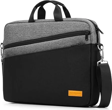 bagasin 17 17.3 inch Laptop Computer PC Shoulder Bag Carrying Case | Water-Repellent Fabric Briefcase, Lightweight Toploader, Business Casual or School