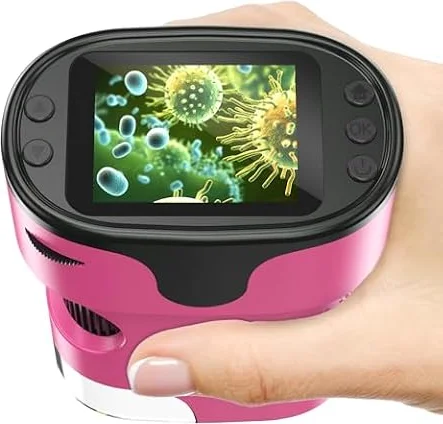 Kids Digital Microscope STEM Toy: Complete Science Gift Kit for Ages 4-12