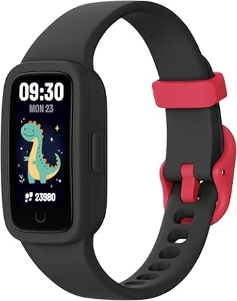 Vigor 3 Kids Fitness Tracker Watch, AMOLED Screen for Boys Ages 4-12 | No Phone No App Required, 3ATM Waterproof, Pedometer, Heart Rate and Sleep Monitor, Vibrating Alarm, 10 Sport Modes, Reminder