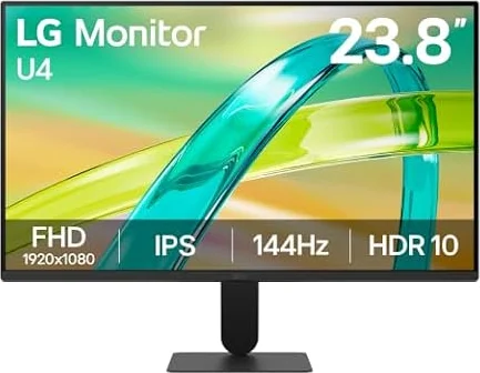 LG 23.8" Gaming Monitor 24U411B-B FHD (1920x1080) IPS 144Hz
