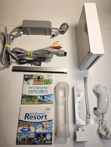 White Wii Console w/ Wii Sports Wii Sports, Wii Sports Resort and Wii Remote Plus