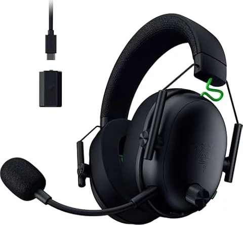Razer BlackShark V3 Wireless Xbox Gaming Headset, 50mm Drivers, Black | Super Wideband Mic, 2.4 GHz, Bluetooth, USB, Works with PC, Mac, PS5, Nintendo Switch, Smartphone, 70 Hr Battery