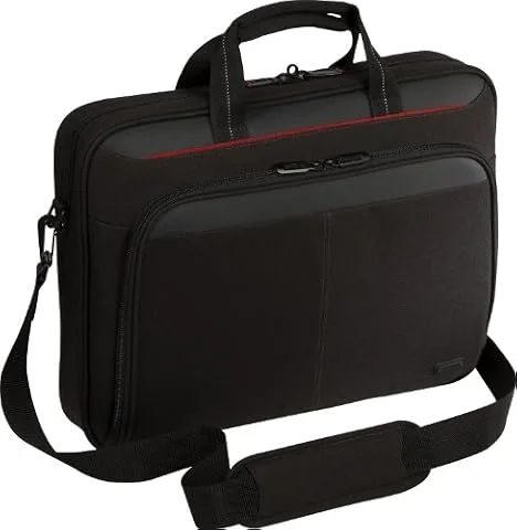 Targus Classic Slim Business Professional Travel and Commuter Bag for 13-14-Inch Laptop, Black (K64670AM)