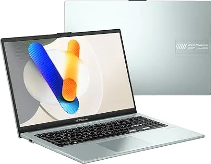 ASUS Vivobook Go 15 Thin & Light Laptop, 15.6” Full HD Display, AMD Ryzen 3 7320U Processor, 8GB RAM, 512 GB SSD, Windows 11 Home, Green Gray, E1504FA-AS31-CA