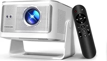 Magcubic Smart Mini Projector with 4K & 8K Support, Native 1080P HY350MAX | Portable Projector, Auto Focus & Auto Obstacle Avoidance, WiFi 6, BT5.4, Android 14 Movie Projecteur for Home Theater Outdoor