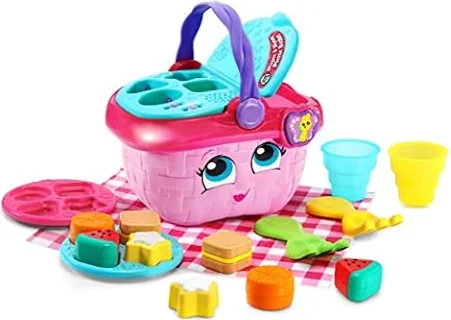 LeapFrog Shapes & Sharing Picnic Basket (English Version) | Pack a picnic for two and pretend to snack on yummy treats while exploring food, shapes and colors.