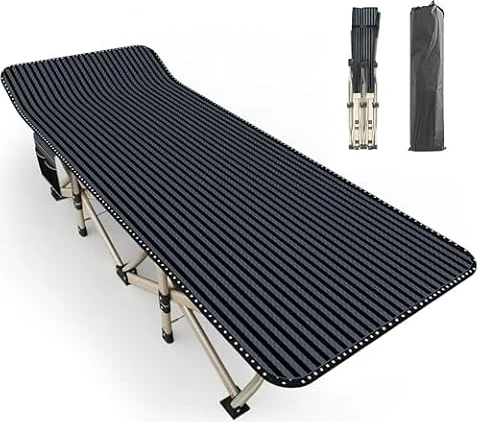ATORPOK Oversized Camping Cot for Adults, Extra Wide 31.5'' Folding Bed | 500LBS Heavy Duty Capacity; Carry Bag Included; Portable Sleeping Cot for Camping, Travel, Home & Guest Room