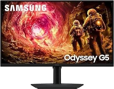 SAMSUNG 27 inch Odyssey G5 QHD IPS Gaming Monitor 180Hz 1ms HDR10 G-Sync Freesync DP - (LS27FG500ENXZA) [Canada Version]