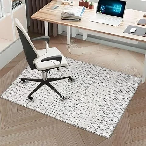 Office Chair Mat for Hardwood Floor, 35x47in Floor Mat for Offices Chair | Computer Chair Mat for Floor Protection, Non-slip Desk Chair Mat for Home Office, Mats for Under Desk Chairs, Easy to Clean
