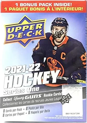 2021/22 Upper Deck Series 1 NHL Hockey Blaster Box (6 pks/bx)